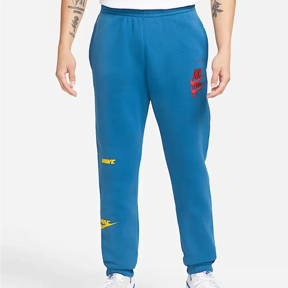 Nike Sport Essentials Royal Blue Fleece Jogger Sweatpants S Joggers